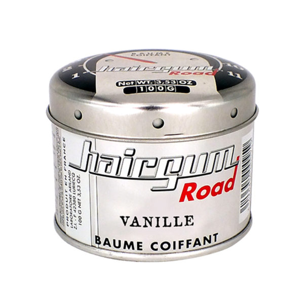 Baume pour les cheveux à la vanille de la marque Hairgum, revendu par Barber Boutik